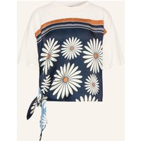 sandro Sandro Blusenshirt Daisy Im Materialmix blau