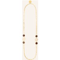 VANESSA BARONI Halskette Vintage Long Geometric gold