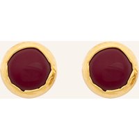 VANESSA BARONI Ohrclips Vintage Round rot