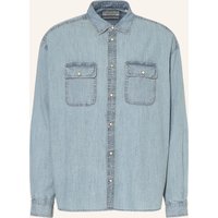 AllSaints Allsaints Jeanshemd Gribbs Comfort Fit blau