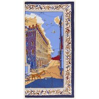 FERRAGAMO Ferragamo Seidentuch Palazzo blau