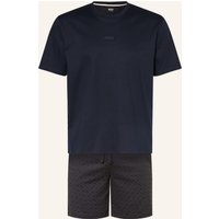 Boss Boss Shorty-Schlafanzug Relax blau