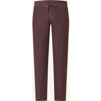 Alberto Leinenhose House Im Jogging-Stil Tapered Fit lila