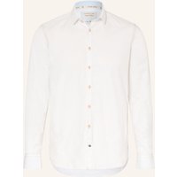COLOURS & SONS Colours & Sons Hemd Slim Fit Mit Leinen weiss