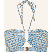 Seafolly Bandeau-Bikini-Top Mala blau