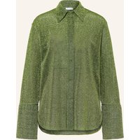 Oséree Oséree Hemdbluse Lumiere Mit Glitzergarn gruen