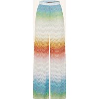 Missoni Missoni Strickhose Mit Glitzergarn blau