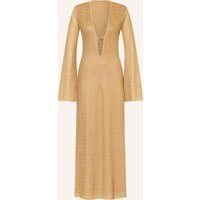 Oséree Oséree Strandkleid Lumière Mit Glitzergarn gold