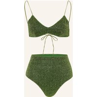 Oséree Oséree Triangel-Bikini Lumiere Mit Glitzergarn gruen
