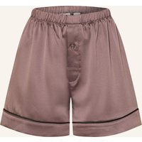 Calvin Klein Schlafshorts Satin Sheen Aus Satin braun