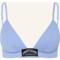 Calvin Klein Triangel-Bh Heritage Classic Cotton Stretch blau