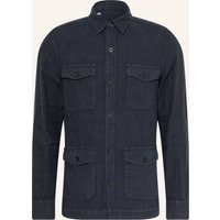 BOGLIOLI Boglioli Leinen-Overjacket blau