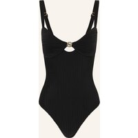 Boss Boss Badeanzug Double B schwarz