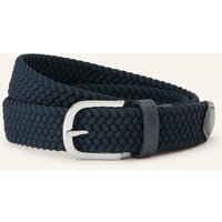 Alberto Flechtgürtel Basic Braided blau