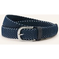 Alberto Flechtgürtel Silver Mit Glitzergarn blau