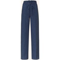 ANTONELLI firenze Antonelli Firenze Marlenehose Aus Leinen blau