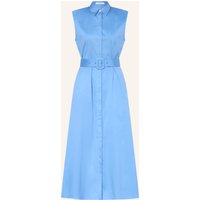 Soluzione Soluzione Hemdblusenkleid blau