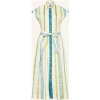 sara roka Sara Roka Hemdblusenkleid Edrina Mit Leinen weiss