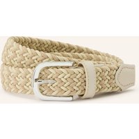 Alberto Flechtgürtel Velvet Mix beige
