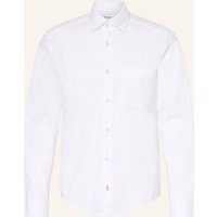 JOOP! JEANS Hemd Hali Regular Fit Mit Leinen weiss