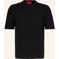 HUGO Strickshirt Saffon schwarz