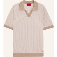 HUGO Strick-Poloshirt Seeroy beige