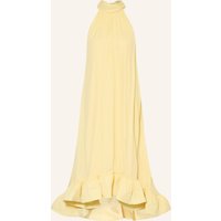 MALINA Malina Kleid Sabrina Mit Volants gelb