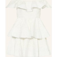 MALINA Malina Cocktailkleid Tracy Aus Spitze Mit Volants weiss