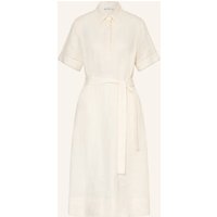 PESERICO Peserico Leinenkleid Mit Schmucksteinen weiss