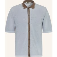 drykorn Strickhemd Dantte Relaxed Fit blau