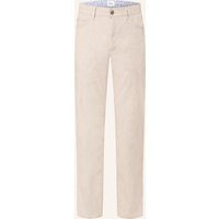 BRAX Hose Cadiz Slim Fit Mit Leinen beige