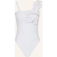 GOLDBERGH Goldbergh One-Shoulder-Badeanzug Fabiosa weiss