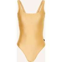 GOLDBERGH Goldbergh Badeanzug Breezea Mit Schmucksteinen gold