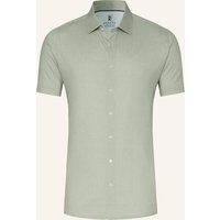 DESOTO Desoto Kurzarm-Hemd Slim Fit Aus Jersey gruen