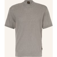 Boss Strickshirt Kajordino Mit Leinen gruen