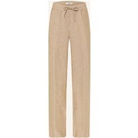 BRAX Marlenehose Farina Aus Leinen beige