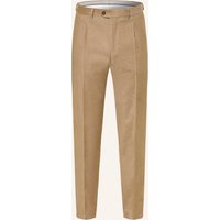 DRESSLER Dressler Anzugshose Jaden Slim Fit Mit Leinen beige