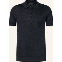 Strellson Strick-Poloshirt Adrian blau