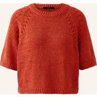 Oui Pullover Mit 3/4-Arm rot