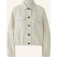 Oui Blouson Aus Leinen beige