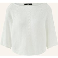 Oui Strickshirt Mit 3/4-Arm weiss