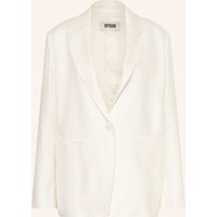 drykorn Blazer Mowtie Aus Leinen weiss