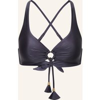 Seafolly Bralette-Bikini-Top Belle Mit Cut-Out blau