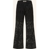 MASON'S Mason's Hose Aus Lochspitze schwarz