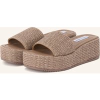 Steve Madden Steve Madden Plateau-Pantoletten braun