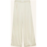 comma Marlenehose Aus Satin beige