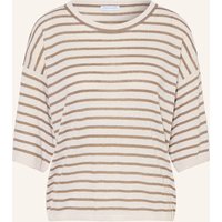 IRIS von ARNIM Iris Von Arnim Strickshirt Emina Mit Seide Und Leinen beige