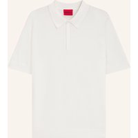 HUGO Strick-Poloshirt San Peter weiss