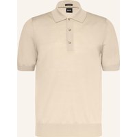 Boss Strick-Poloshirt Nolano beige