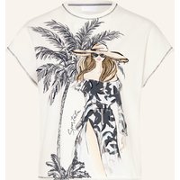 Sportalm Sportalm T-Shirt Mit Pailletten Und Schmucksteinen weiss